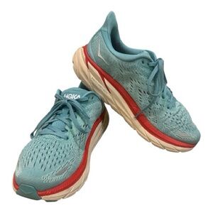 Hoka One Clifton 8 Running Shoe Teal Size 7.5